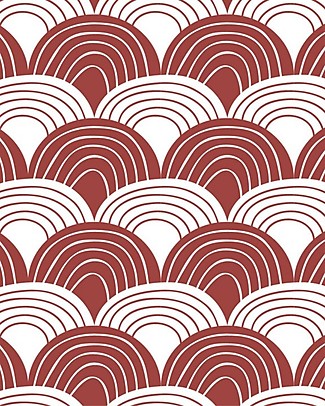 Swedish Linens Federa per Cuscini Arcobaleni - Borgogna - 25x20 cm - Cotone Organico GOTS Cuscini