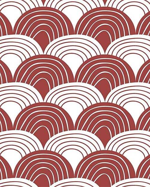 Swedish Linens Federa per Cuscini Arcobaleni - Borgogna - 25x20 cm - Cotone Organico GOTS Lenzuola e Federe