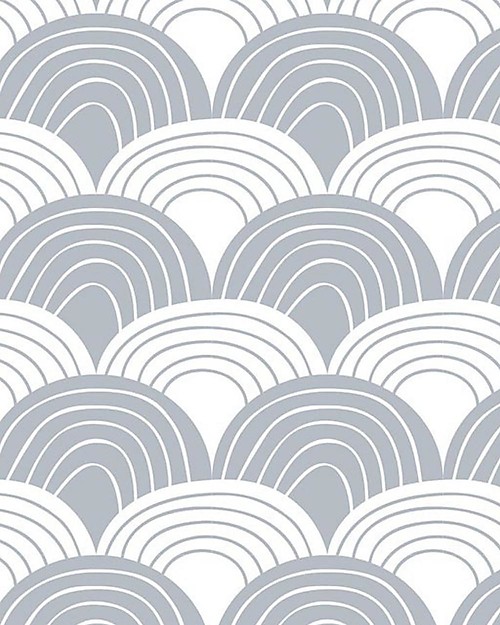 Swedish Linens Federa per Cuscini Arcobaleni - Grigio - 25x20 cm - Cotone Organico GOTS Lenzuola e Federe