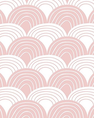 Swedish Linens Federa per Cuscini Arcobaleni - Rosa Nude - 25x20 cm - Cotone Organico GOTS Cuscini