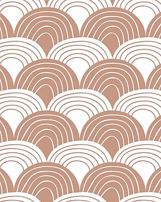 Swedish Linens Federa per Cuscini Arcobaleni - Terracotta - 25x20 cm - Cotone Organico GOTS Cuscini