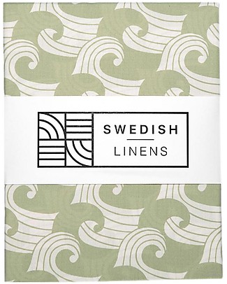 Swedish Linens Lenzuolo di sotto con angoli per letto singolo - Arcobaleni  rosa carne 200x90cm unisex (bambini)