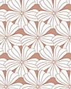 Swedish Linens Lenzuolo di sotto con angoli per lettino - Fiori terracotta 140x70cm Lenzuola e Federe