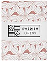 Swedish Linens Lenzuolo di sotto con angoli per lettino - Fiori terracotta 140x70cm Lenzuola e Federe