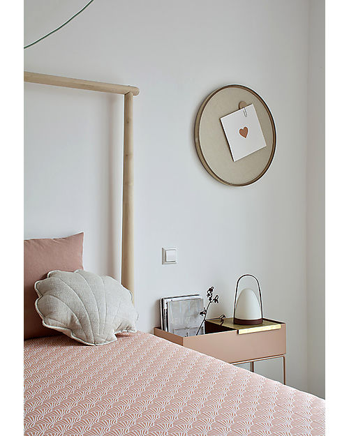Swedish Linens Lenzuolo di sotto con angoli per lettino - Terracotta borgogna 140x70cm Lenzuola e Federe