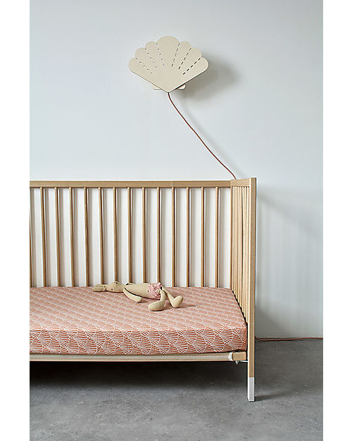 Swedish Linens Lenzuolo di sotto con angoli per lettino - Terracotta borgogna 140x70cm Lenzuola e Federe