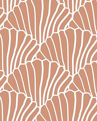 Swedish Linens Lenzuolo di sotto con angoli per lettino - Terracotta borgogna 70x140cm Lenzuola