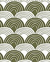 Swedish Linens Lenzuolo di sotto con angoli per letto oversize - Arcobaleni verde oliva 200x140cm Lenzuola e Federe