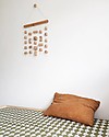 Swedish Linens Lenzuolo di sotto con angoli per letto oversize - Arcobaleni verde oliva 200x140cm Lenzuola e Federe