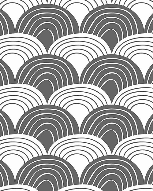 Swedish Linens Lenzuolo di sotto con angoli per letto singolo oversize - Arcobaleni grafite 200x140cm Lenzuola e Federe