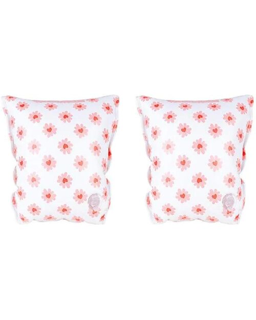 Swim Essentials Braccioli Gonfiabili - Bianco - Fiori - Adatto da 2 a 6 Anni - PVC Giochi da Spiaggia