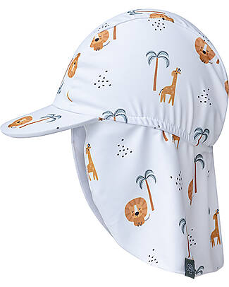 Swim Essentials Cappellino Estivo con Copri Collo - Giungla - Tessuto SPF50+ Cappelli Estivi