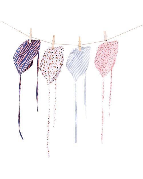 Swim Essentials Cappellino Estivo UV - Righe - Blu e Bianco- Tessuto SPF50+ Cappelli Estivi