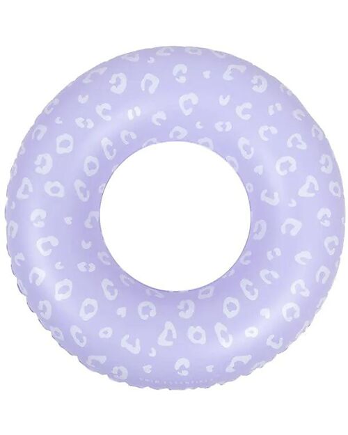 Swim Essentials Ciambella Gonfiabile - Leopardato - Lilla- Diametro 90cm - PVC Giochi da Spiaggia