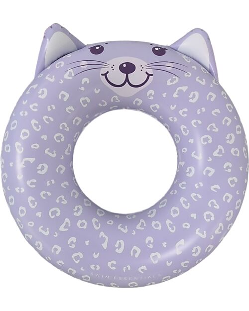 Swim Essentials Ciambella Gonfiabile Leopardo - Lilla - Diametro 55cm - PVC Giochi da Spiaggia
