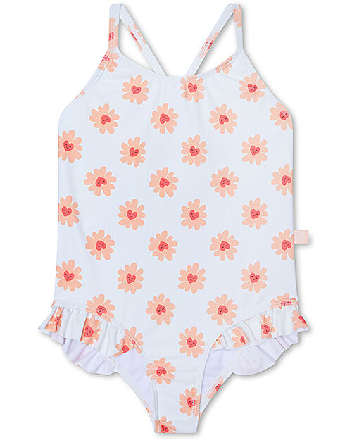 Swim Essentials Costume da Bagno Intero - Fiori Cuore - Tessuto UPF50+ Costumi Interi