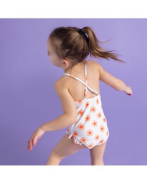 Swim Essentials Costume da Bagno Intero - Fiori Cuore - Tessuto UPF50+ Costumi Interi