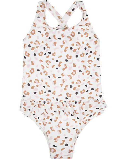 Swim Essentials Costume da Bagno Intero - Leopardato - Khaki - Tessuto UPF50+ Costumi Interi