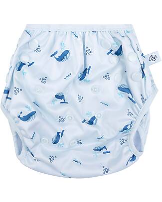 Swim Essentials Costumino Contenitivo - Azzurro - Balene - con Cuciture Elasticizzate Costumi Contenitivi