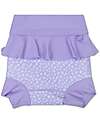 Swim Essentials Costumino Contenitivo con Volant - Lilla - Leopardato - Tessuto UPF 50+ Costumi Contenitivi