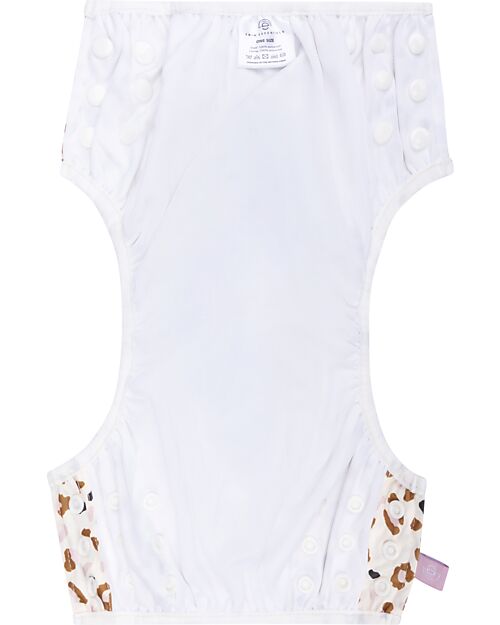 Swim Essentials Costumino Contenitivo - Leopardato - Khaki - con Cuciture Elasticizzate Costumi Contenitivi