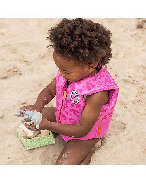 Swim Essentials Giacca Salvagente - Leopardato - Rosa - dai 4 Anni Giochi da Spiaggia