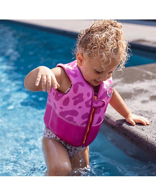 Swim Essentials Giacca Salvagente - Leopardato - Rosa - dai 4 Anni Giochi da Spiaggia