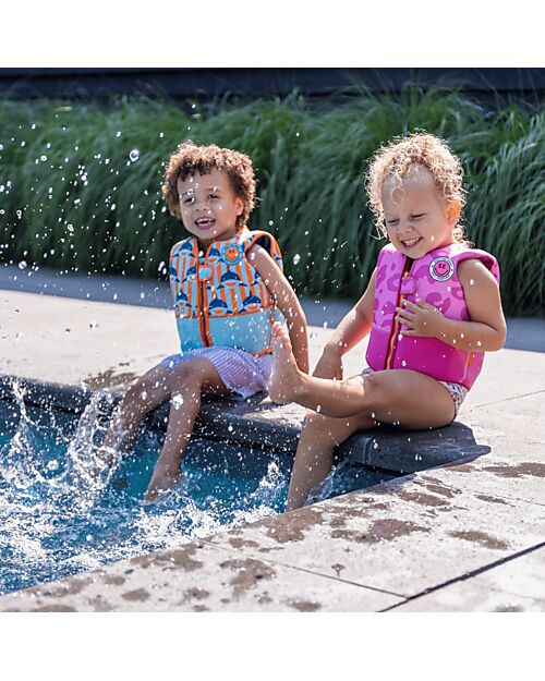 Swim Essentials Giacca Salvagente - Leopardato - Rosa - dai 4 Anni Giochi da Spiaggia