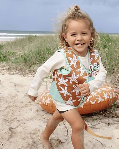 Swim Essentials Giacca Salvagente - Stelle Marine - Adatto da 3 a 6 Anni Giochi da Spiaggia