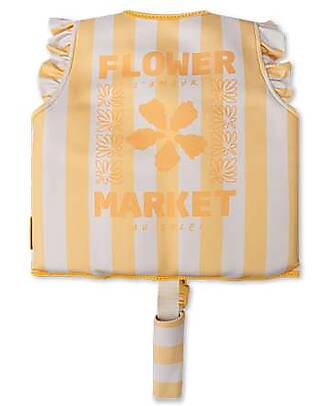 Swim Essentials Giacca Salvagente - Yellow Flower Market - Righe - Bianco e Giallo Giochi da Spiaggia