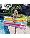 Swim Essentials Materassino Gonfiabile - Arcobaleno - Glitter - Lunghezza 177cm Giochi da Spiaggia