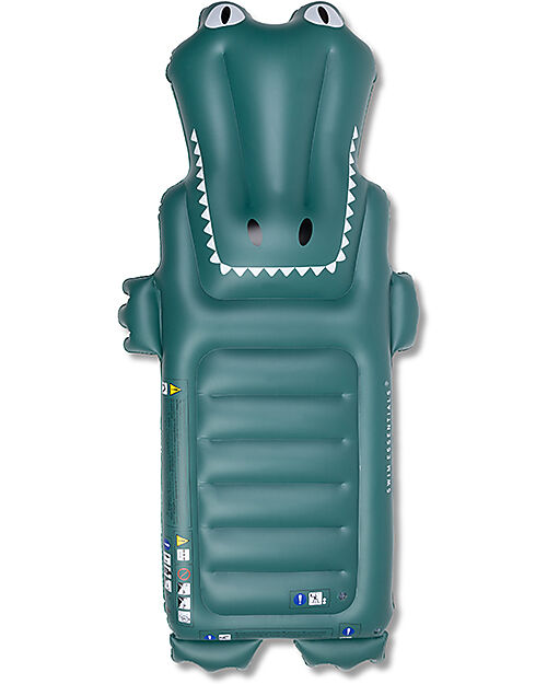 Swim Essentials Materassino Gonfiabile - Coccodrillo - 177x67x19 cm - 6+ anni Giochi da Spiaggia