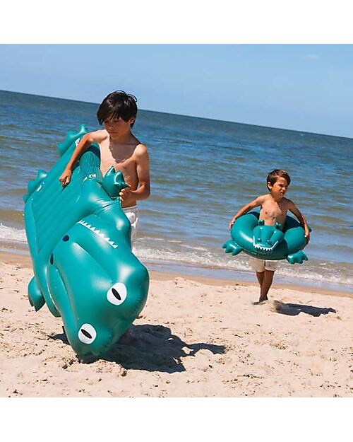 Swim Essentials Materassino Gonfiabile - Coccodrillo - 177x67x19 cm - 6+ anni Giochi da Spiaggia
