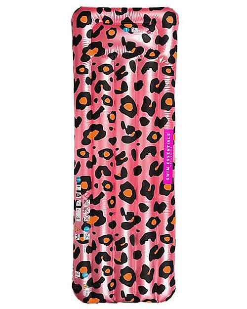 Swim Essentials Materassino Gonfiabile - Leopardato - Oro Rosa - Lunghezza 177cm Giochi da Spiaggia