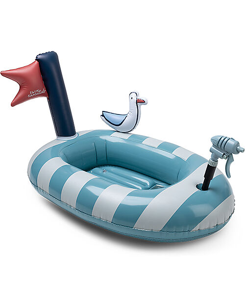Swim Essentials Materassino Gonfiabile per Neonati - Barchetta - 0m+ Giochi da Spiaggia