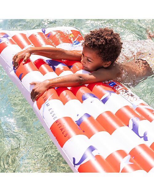 Swim Essentials Materassino Gonfiabile - Righe - Squali - Lunghezza 177cm Giochi da Spiaggia
