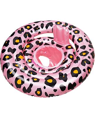 Swim Essentials Salvagente Gonfiabile - Leopardato - Oro Rosa - Adatto da 0 a 1 Anni - PVC Giochi da Spiaggia