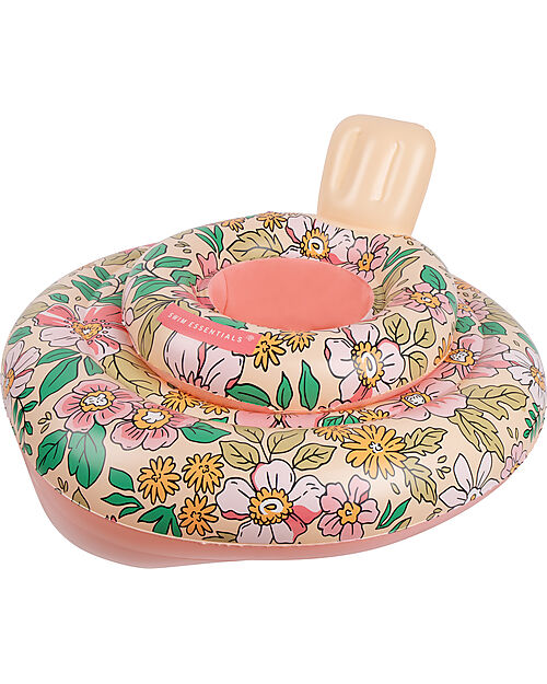 Swim Essentials Salvagente Gonfiabile - Rosa - Fiori - Adatto da 0 a 1 Anni - PVC Giochi da Spiaggia
