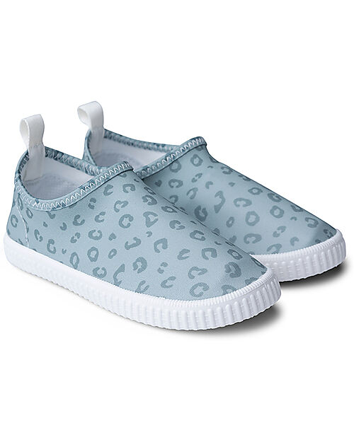 Swim Essentials Scarpette da Scoglio - Leopardato - Verde - Lycra Sandali