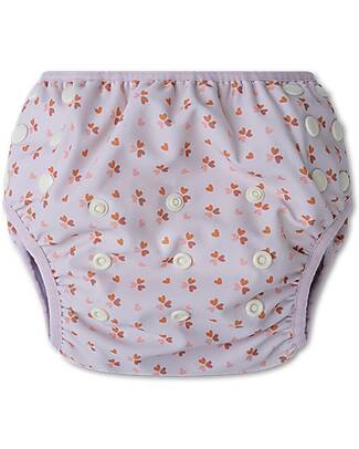 Swim Essentials Swim Diaper - Cozy Hearts - with Elasticated Seams - from Birth to 3 Years Swim Diaper