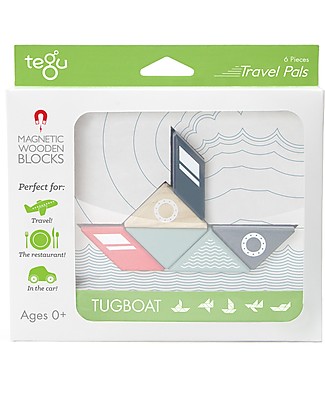 Tegu Barchetta Magnetica in Legno, Travel Pal - Eco-Friendly e Sicuro! Construzioni In Legno