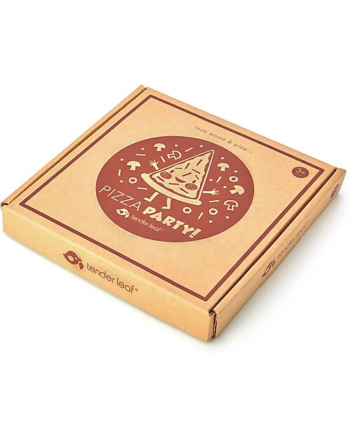 Tender Leaf Pizza Componibile in Legno - Per Piccoli Chef! Cibo Giocattolo