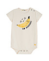 The Bonnie Mob Body Maniche Corte Pasadena - Go Bananas - Cotone Bio Elasticizzato Body Manica Corta