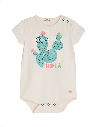 The Bonnie Mob Body Maniche Corte Pasadena - Hola - Cotone Bio Elasticizzato Body Manica Corta