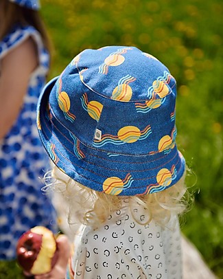 The Bonnie Mob Cappellino Estivo Kid Bestival - Tramonto - 100% Cotone Bio Cappelli Estivi