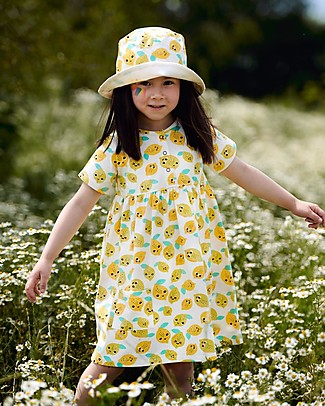 The Bonnie Mob Cappellino Estivo Kid Parklife - Limoni - Cotone Bio Elasticizzato Cappelli Estivi
