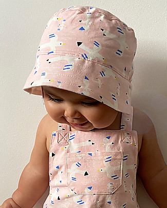 The Bonnie Mob Cappellino Estivo Paradise - Uccelli - Cotone Bio Elasticizzato Cappelli Estivi