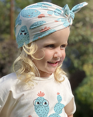 The Bonnie Mob Cappello Turbante Baby Plunge - Cactus - Cotone Bio Elasticizzato Cappelli Estivi