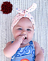 The Bonnie Mob Cappello Turbante Baby Plunge - Uccelli - Cotone Bio Elasticizzato Cappelli Estivi