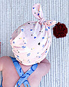 The Bonnie Mob Cappello Turbante Baby Plunge - Uccelli - Cotone Bio Elasticizzato Cappelli Estivi